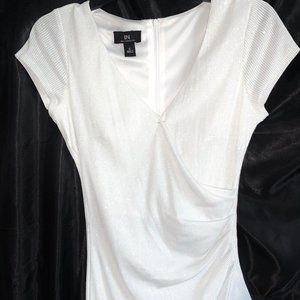 White Glitter Cocktail Dress